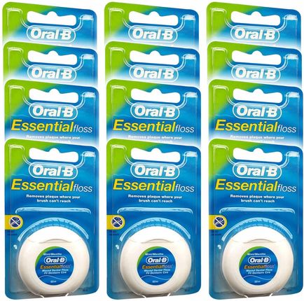 Oral-b Essential Floss 50m Uniwersalna 12x Nić Dentystyczna