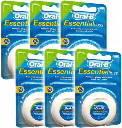 Oral-b Essential Floss 50m Uniwersalna 6x Nić Dentystyczna