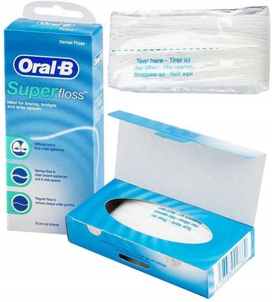 Oral-b Superfloss Do Aparatów Ortodontycznych 50m