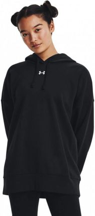 Damska bluza dresowa nierozpinana z kapturem Under Armour UA Rival Fleece Oversized Hoodie - czarny