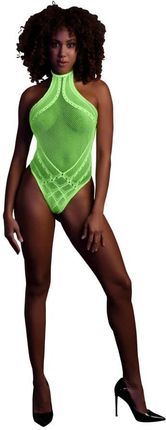 Body with Halter Neck - Neon Green - XS/XL Ouch! 36-OU839GLOOS