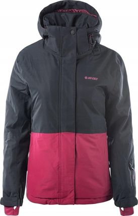 Damska kurtka narciarska ocieplana Hi-tec Lady Nampa czarno-różowa rozmiar XL