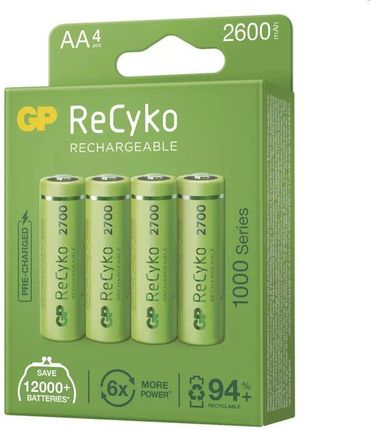 Gp Batteries Aa Recyko 2 600 Mah Akumulator (Hr6) 4 Szt. Pp (1032224260)