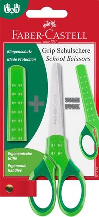 Faber-Castell Grip Nożyczki Szkolne Zielone