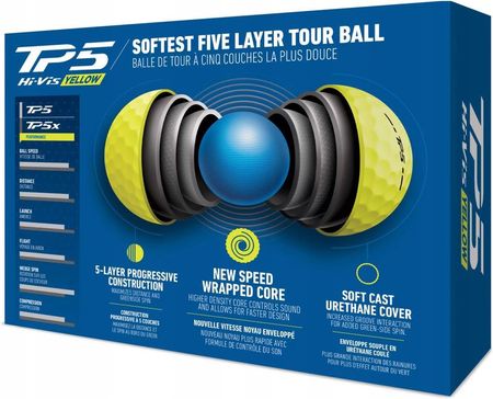 TaylorMade TP5 pix Hi-Vis Yellow 36球入り Amazon.co.jp: テーラーメイド TP5 ボール TP5x pix ボール 3