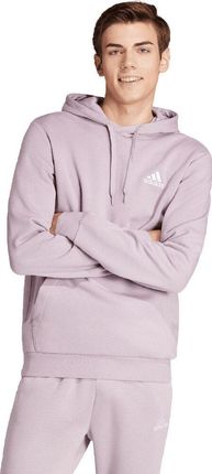 Bluza męska adidas Essentials Fleece Hoodie fioletowa IN0328 - zdjęcie 4