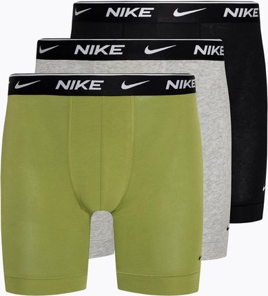 Bokserki męskie Nike Everyday Cotton Stretch Boxer Brief 3 pary pear/heather grey/black | WYSYŁKA W 24H | 30 DNI NA ZWROT