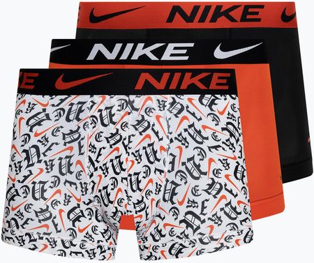 Bokserki męskie Nike Dri-Fit Essential Micro Trunk 3 pary gothic print/black/picante red | WYSYŁKA W 24H | 30 DNI NA ZWROT