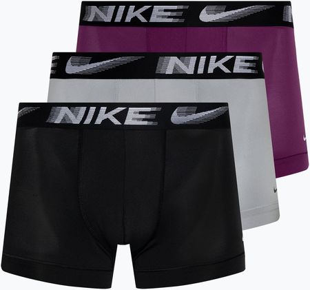 Bokserki męskie Nike Dri-Fit Essential Micro Trunk 3 pary violet/wolf grey/black | WYSYŁKA W 24H | 30 DNI NA ZWROT