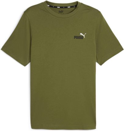 Koszulka męska Puma ESS+ 2 COL SMALL LOGO zielona 67447033
