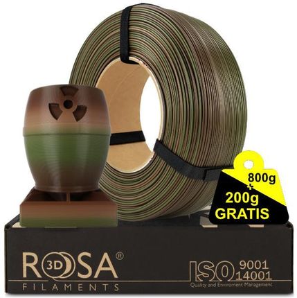 Rosa3D Refill Pla Rainbow Army Forest 175Mm 800G + 200G Gratis