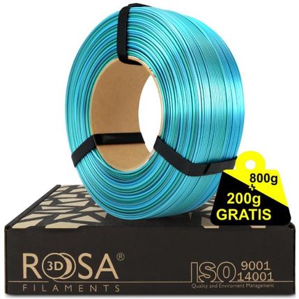 Rosa3D ReFill PLA Rainbow Silk Ocean 175mm 800g + 200g GRATIS