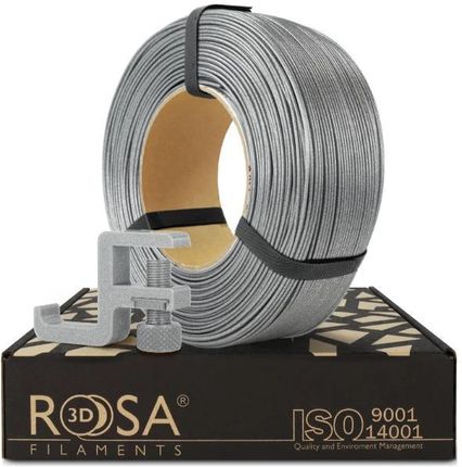 Rosa3D ReFill PCTG Glitter Brillant Silver 175mm 1 kg