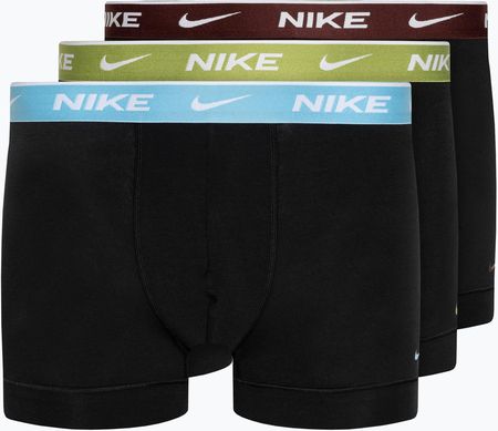 Bokserki męskie Nike Everyday Cotton Stretch Trunk 3 pary black/pear/aquarius/cark team red | WYSYŁKA W 24H | 30 DNI NA ZWROT