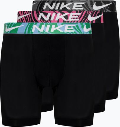 Bokserki męskie Nike Dri-Fit Essential Micro Boxer Brief 3 pary black/aquarius bleu/laser fuchsia/grey | WYSYŁKA W 24H | 30 DNI NA ZWROT