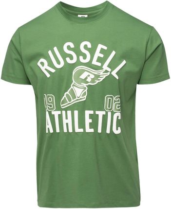 Męska Koszulka z krótkim rękawem Russell Athletic A4-013-1 M000254622 – Zielony