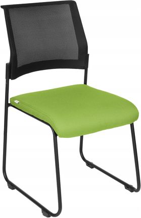 Krzesło Konferencyjne Biurowe Grospol Rede Tapicerowane Zielone