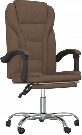Fotel Rozkładany, Minimalistyczny Design, Brązowy, 63X56X112,5-122cm