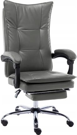 Krzesło Biurowe Ergonomiczne Z Odchylanym Oparciem, Antracytowe, 64X68X(113