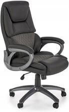 Zdjęcie Halmar Fotel Gabinetowy Steven Czarny Eco Skóra Krzesło Obrotowe Tilt - Biłgoraj