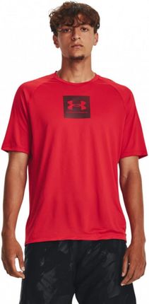Męska koszulka treningowa Under Armour UA Tech Print Fill SS - czerwona