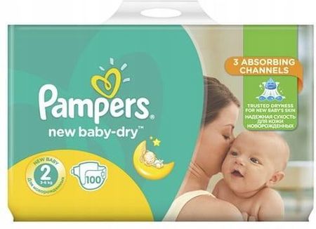 Pampers New Baby Pieluchy Rozmiar 2 Mini (3-6kg) 100szt