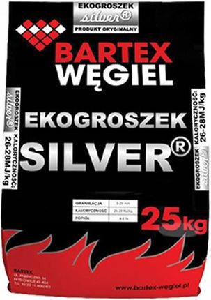 Węgiel Ekogroszek Bartex Silver 26-28 mj Eko-Groszek Worek 25kg