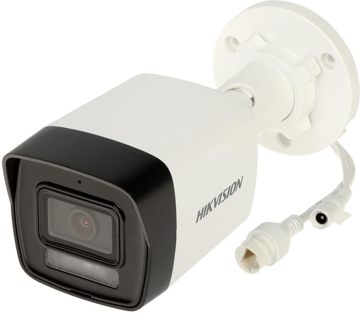 Bala IP 4 Megapixel / Lente 28 mm / Dual Light 30 mts IR 20 mts Luz Blanca / Micrófono Integrado / ACUSENSE Lite / Exterior IP67 / H265 / PoE / ONVIF / Micro SD DS2CD1043G2LIU(F) - HIKVISION