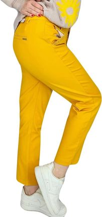 Damskie eleganckie spodnie kolorowe cygaretki PERILA