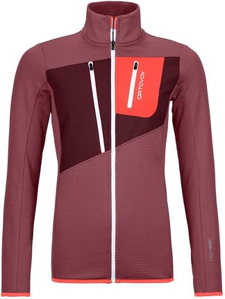 Bluza damska Ortovox W's Fleece Grid Jacket Wielkość: L / Kolor: różowy