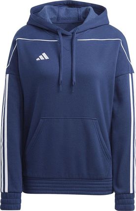 Bluza damska adidas Tiro 23 League Sweat Hoodie granatowo-biała HS3602