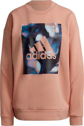 Bluza damska adidas Youforyou Sweatshirt morelowa HA2431