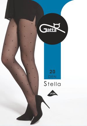 Gatta Stella 02 20den Rajstopy wzór nero r4, 1szt ® KUP JUŻ TERAZ!