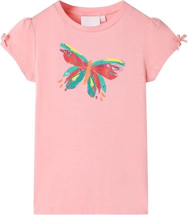 Koszulka dziecięca, różowa, 140