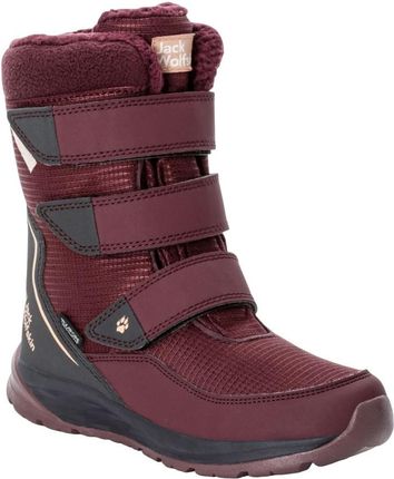 Dziecięce buty zimowe Jack Wolfskin Polar Boot Texapore High Vc K Rozmiar butów (UE): 30 / Kolor: czerwony