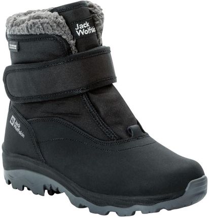Dziecięce buty zimowe Jack Wolfskin Vojo Shell Texapore Mid Vc K Rozmiar butów (UE): 36 / Kolor: czarny
