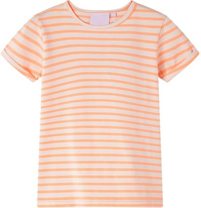 Koszulka dziecięca, neonowy pomarańcz, 128