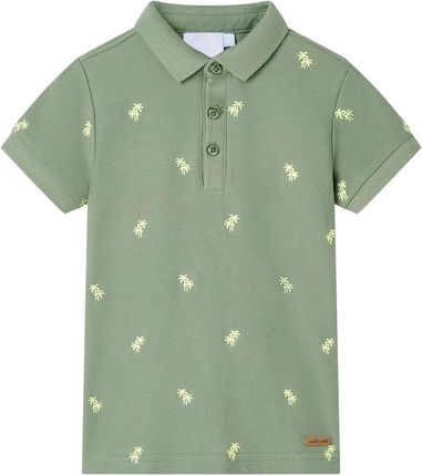 Koszulka dziecięca polo, khaki, 92