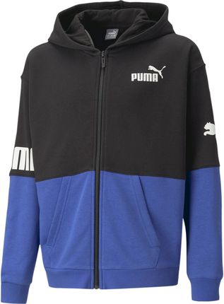 Bluza z kapturem chłopięca Puma POWER FZ TR niebieska 67322992