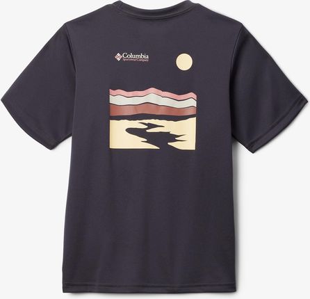Koszulka chłopięca Columbia Fork Stream Short Sleeve Graphic Shirt - shark/heritage II