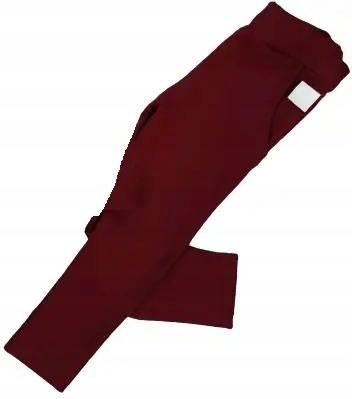 Spodnie bordowe z kieszeniami rozmiar 68