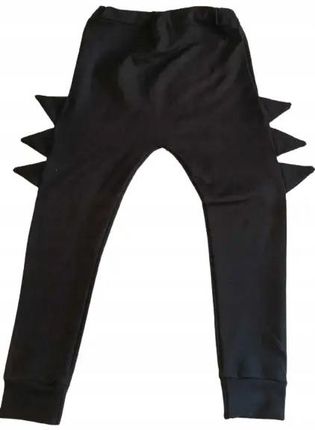 Spodnie dino czarne z kolcami rozmiar 140