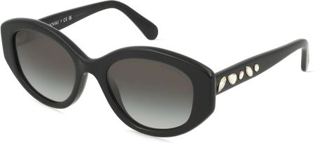 Swarovski SK6005 Damskie okulary przeciwsłoneczne, Oprawka: Acetat, czarny