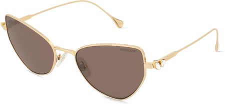 Swarovski SK7011 Damskie okulary przeciwsłoneczne, Oprawka: Metal, złoty