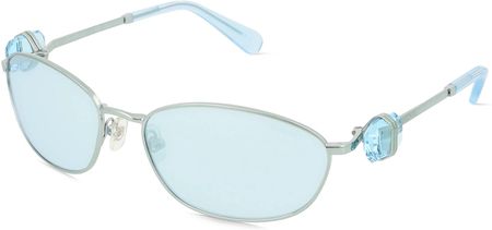Swarovski SK7010 Damskie okulary przeciwsłoneczne, Oprawka: Metal, niebieski
