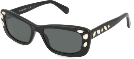 Swarovski SK6008 Damskie okulary przeciwsłoneczne, Oprawka: Acetat, czarny