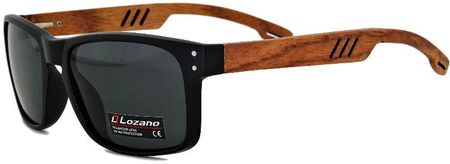 Lozano Przeciwsłoneczne Okulary Polaryzacyjne Drewniane UV400 drewno Zestaw