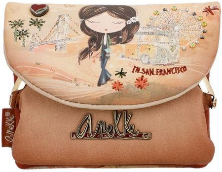 Mały damski portfel z klapką PEACE & LOVE - ANEKKE 38809-016