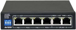 Avizio 6xRJ45 - 4 porty RJ45 PoE+ 100Mb/s + 2 porty RJ45 Uplink 100Mb/s (AVSU4MP2M)