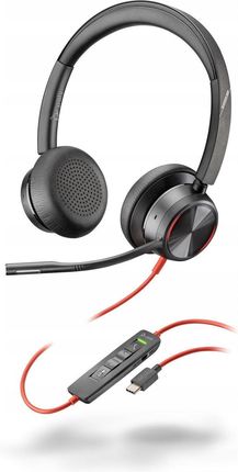 Poly Blackwire 8225 Stereo USB-C Headset +USB-C/A Adapter 8X223AA Zestaw słuchawkowy